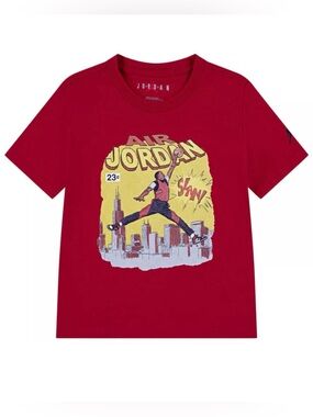 Red Jordan Comic Slam T-shirt